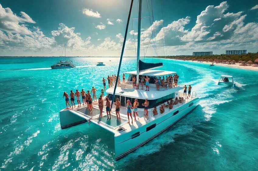 Catamaran Tour to Isla Mujeres